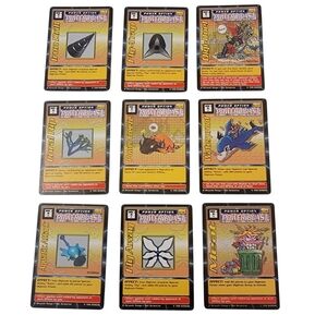 (9) 1999 Bandai DIGIMON Power Blast Trading Card Lot